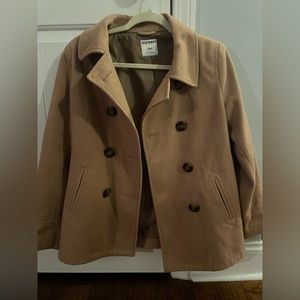 Old navy size small tan pea coat